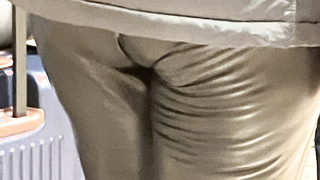 Lederleggings