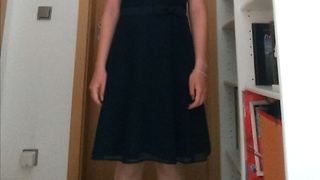 Frau in Leder
