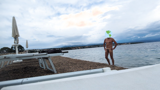Am Hotelstrand