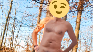 Ausziehquickie auf dem Waldweg