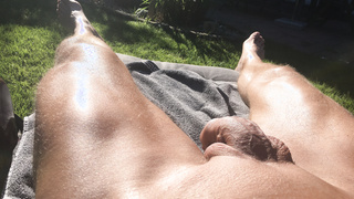 Alleine im Garten
