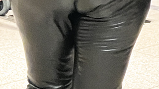 Lederleggings