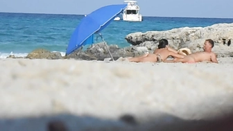 Handjob am FKK Strand
