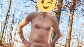 Ausziehquickie auf dem Waldweg