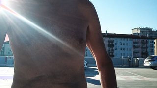 Auf dem Parkdeck