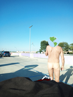 Auf dem Parkdeck