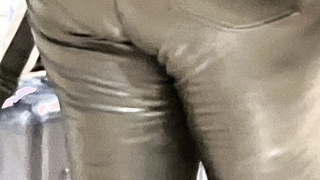 Lederleggings